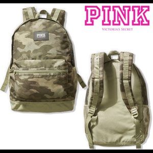 Victoria's Secret PINK Camouflage Army Green Camo